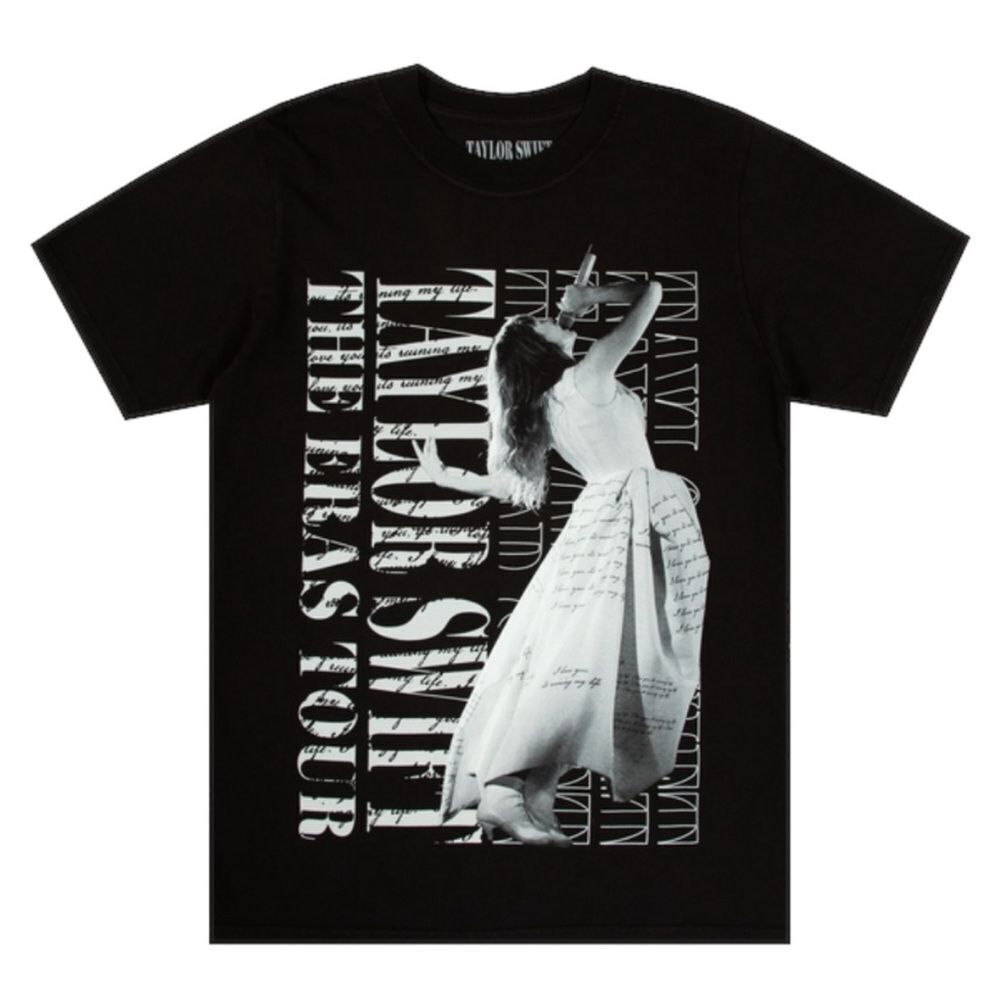 TAYLOR SWIFT | NEW! Eras Tour OFFICIAL MERCH Black Live Photo Tee Unisex Size XL